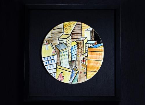 Cityscape wall plate (DP5)